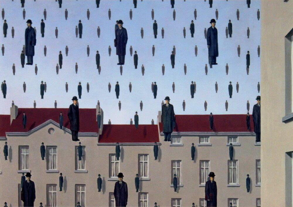 René Magritte, Golconda (1953)